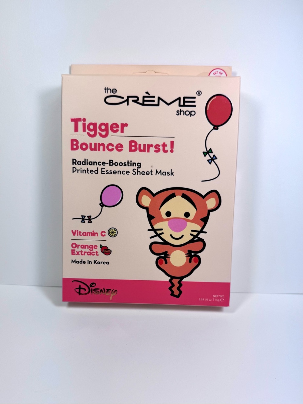 the CRÈME shop Tigger Bounce Burst! Sheet Masks - Set of 3 NEW